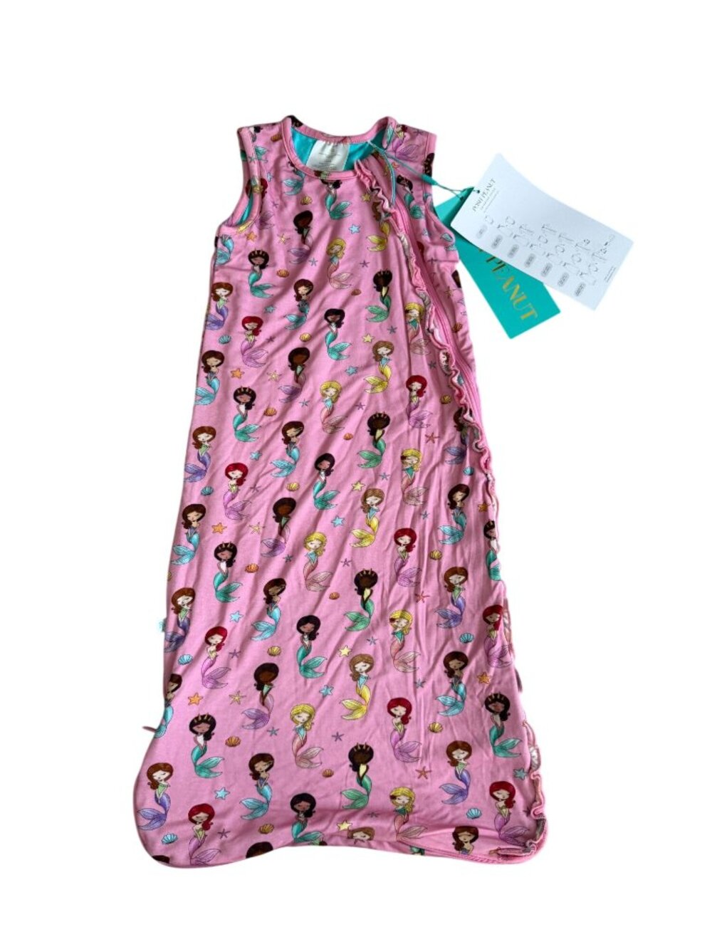 POSH PEANUT Sleeveless Mermaid Sleep Sack Bag Size 0-6 Months NEW NWT - Picture 4 of 7